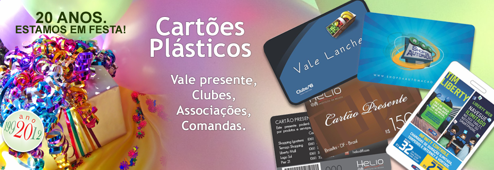 CARTÕES PLÁSTICOS