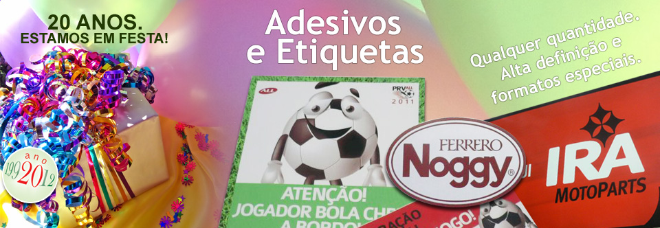 ADESIVOS E ETIQUETAS