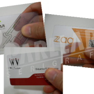 Cartão de visita em plástico Cartão de visita em plástico