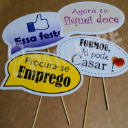 Placas e Máscaras divertidas para festas e eventos Placas e Máscaras divertidas para festas e eventos